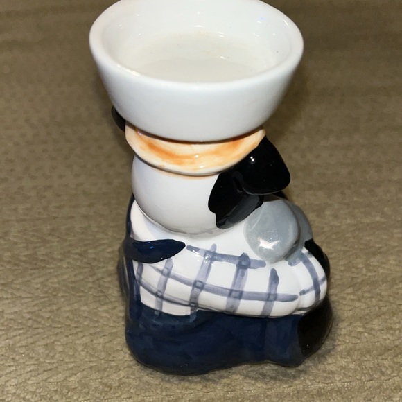 Earthenware Cow Hurricane Lamp Kitchen Traditions Ceramic 6” decorative NWT - Picture 4 of 9
